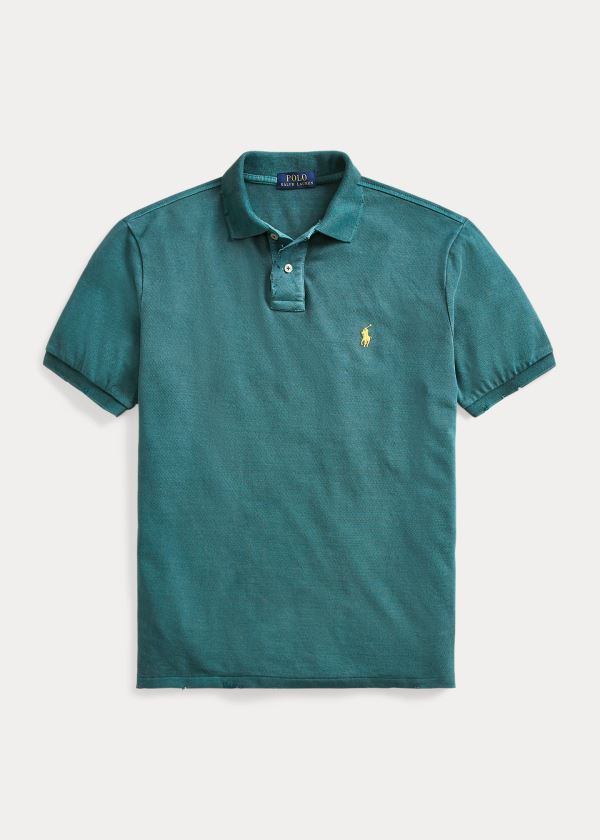 Men's Polo Ralph Lauren Custom Slim Distressed Polos | 350147HSA